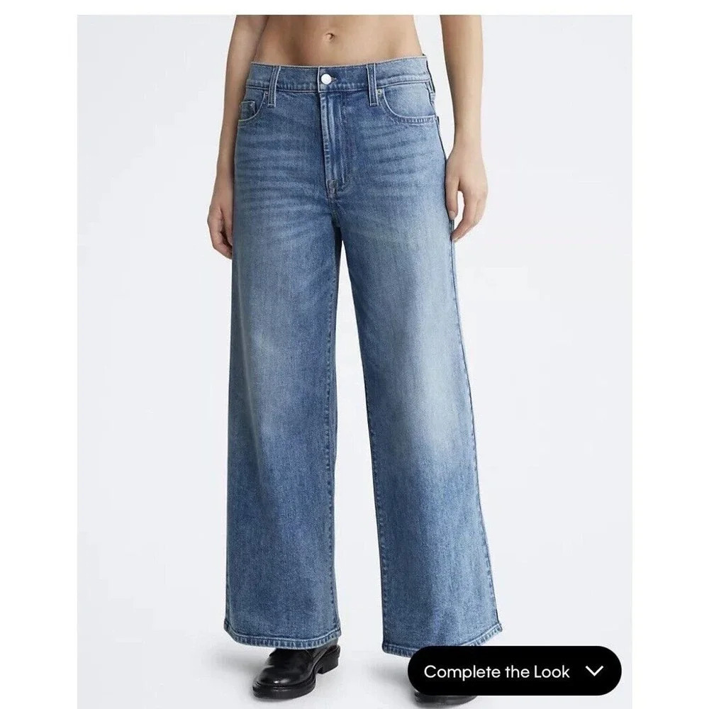 Calvin Klein High Rise Wide Leg Jeans 29/30 denim classic wide leg casual fall